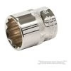 SILVERLINE Douille Métrique 3/8" Avec Entraînement à 12 Pointes, 19 Mm, 19 Mm -Clés et douilles Soldes 28087956 1