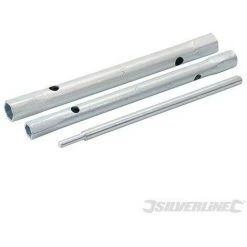SILVERLINE Clés à Tube Pour Mitigeurs, 3 Pcs, 9 X 11 Mm Et 12 X 13 Mm, 9 X 11 Mm Et 12 X 13 Mm