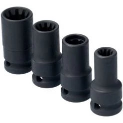 JEU DE 4 DOUILLES A CHOCS 1/2 POUR ETRIER DE FREIN VAG - LASER TOOLS