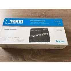 COFFRE DE JEU 25 PIÈCES CLÉ PLATE MÉTRIQUE OUTIL 6-32 MM FERVI 0223 -Clés et douilles Soldes 28916768 4