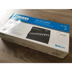 COFFRE DE JEU 25 PIÈCES CLÉ PLATE MÉTRIQUE OUTIL 6-32 MM FERVI 0223 -Clés et douilles Soldes 28916768 5