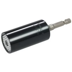 HAPPYSHOPPING Manchon Magique Universel 7-19mm + Extension De Boule En Acier 3/8 Noir -Clés et douilles Soldes 29178995 5