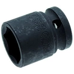 BGS TECHNIC - DOUILLE À CHOC 22MM 1/2'' COURTE HEXAGONALE