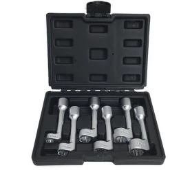 HAPPYSHOPPING 6pc Cle A Douille De Tuyau D'injection De Carburant Cle A Fourche De Type L 1/2 "Dr. 12,14,16,17,18,19mm