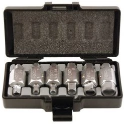 FORCE EMBOUTS CLES POUR BOUCHON DE VIDANGE COFFRET DE 6 EMBOUTS DOUBLES