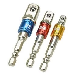 LITZEE 3 Porte-douilles Hexagonaux - 1/4", 1/2", 3/8" - Adaptateurs Et ConnecteursExtension. -Clés et douilles Soldes 32179121 5