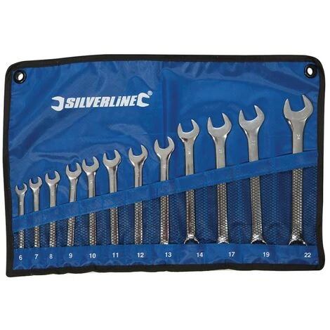 SILVERLINE Trousse De 12 Clés Mixtes - 6 - 22 Mm 3 SILVERLINE Trousse De 12 Clés Mixtes - 6 - 22 Mm