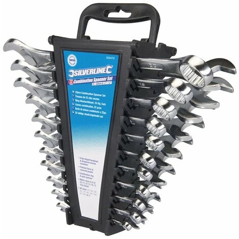 SILVERLINE Trousse De 22 Clés Mixtes - 6 - 22 Mm Et 1/4 - 7/8'' 3 SILVERLINE Trousse De 22 Clés Mixtes - 6 - 22 Mm Et 1/4 - 7/8''