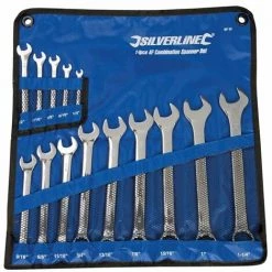 SILVERLINE Trousse De 14 Clés Mixtes - 1/4'' - 1 1/4''
