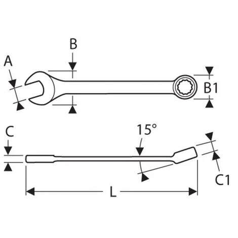 Clé Mixte EXPERT By Facom 13 Mm - E113208 4 Clé Mixte EXPERT By Facom 13 Mm - E113208 – Image 2