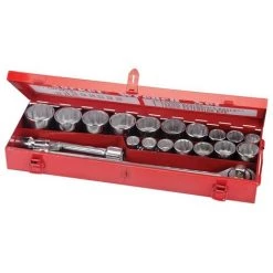SILVERLINE Coffret 21 Pièces De Clés Et Douilles 3/4'' Métriques (poids Lourds)