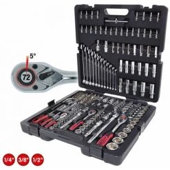 KSTOOLS KS Tools Ensemble De Clés Douilles CHROMEplus 1/4 + 3/8 + 1/2 . 216 Pièces -Clés et douilles Soldes 33710621 3