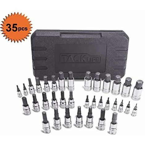 TACKLIFE Jeu De Douilles Hexagonales Master, Acier S2 3 TACKLIFE Jeu De Douilles Hexagonales Master, Acier S2