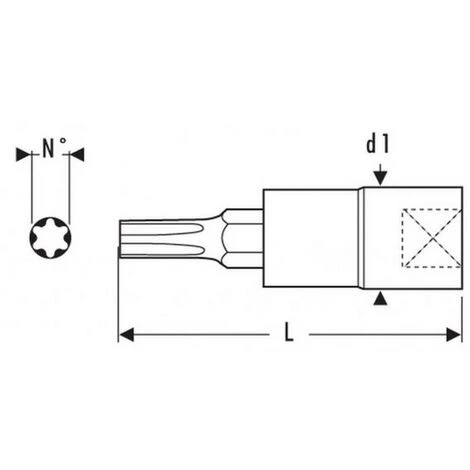 EXPERT E030145 - Hollow Re I Torx 1/4 Cup -tt20 4 EXPERT E030145 - Hollow Re I Torx 1/4 Cup -tt20 – Image 2