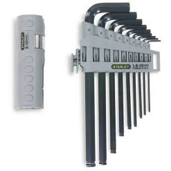 STANLEY 0-89-904 - -en Emble De Clé Hexagonale Expert 9 Pièce Poignée