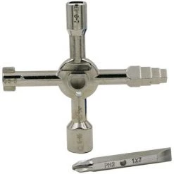 COOFIX Clé à Molette Pour Armoire De Commande électrique Clé à Molette Pour Compteur D'eau Ascenseur Clé En Croix 10 En 1 -Clés et douilles Soldes 35909871 3