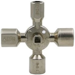 COOFIX Clé à Molette Pour Armoire De Commande électrique Clé à Molette Pour Compteur D'eau Ascenseur Clé En Croix 10 En 1 -Clés et douilles Soldes 35909871 5