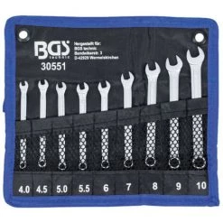 Jeu De Clés Mixtes BGS TECHNIC - 4 à 10 Mm - 9 Pcs - 30551 -Clés et douilles Soldes 36016635 5