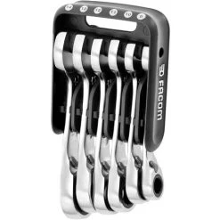 FACOM Jeu De 6 Clés Mixtes à Cliquet Courtes En étui Pocket 8 à 14 Mm