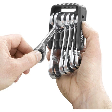 FACOM Jeu De 6 Clés Mixtes à Cliquet Courtes En étui Pocket 8 à 14 Mm 4 FACOM Jeu De 6 Clés Mixtes à Cliquet Courtes En étui Pocket 8 à 14 Mm – Image 2