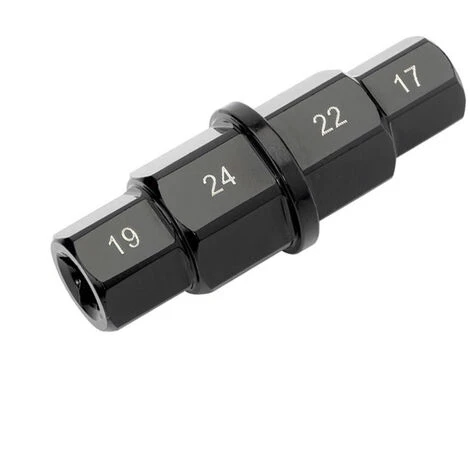 ASUPERMALL Outil D'Essieu Hexagonal Pour Motos 17Mm 19Mm 22Mm 24Mm Axe Hexagonal Adaptateur De Douille De Broche De Pilote De Broche Allen, Noir 5 ASUPERMALL Outil D'Essieu Hexagonal Pour Motos 17Mm 19Mm 22Mm 24Mm Axe Hexagonal Adaptateur De Douille De Broche De Pilote De Broche Allen, Noir – Image 3