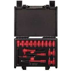 KING TONY Coffret De Douilles Et Accessoires Isolés 1/4" - 18 Pcs