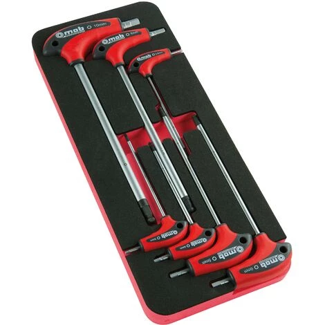 MOB OUTILLAGE MODULE MOUSSE 7 CLES MALES EN T HEXAGONALES MOB - 9820007001-- 3 MOB OUTILLAGE MODULE MOUSSE 7 CLES MALES EN T HEXAGONALES MOB - 9820007001--