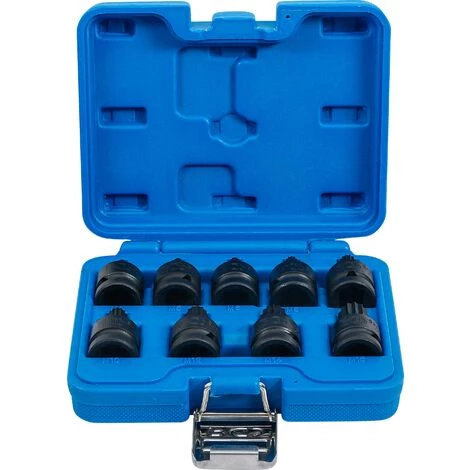 BGS Technic Douille à Embouts à Choc | 12,5 Mm (1/2") | Denture Multiple Intérieure (pour XZN) M4 - M16 | 9 Pièces 3 BGS Technic Douille à Embouts à Choc | 12,5 Mm (1/2") | Denture Multiple Intérieure (pour XZN) M4 - M16 | 9 Pièces