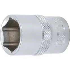BGS Technic Douille Pour Clé, Six Pans | 12,5 Mm (1/2") | 19 Mm