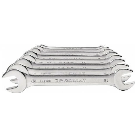 FP Jeu De Clés à Fourches 10 Pièces SW6-27 Mm CV-acier Chromé 3 FP Jeu De Clés à Fourches 10 Pièces SW6-27 Mm CV-acier Chromé