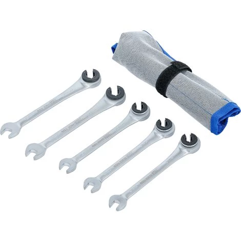 BGS Technic Jeu De Clés Mixtes à Cliquet | Ouvertes | 5 Pièces 4 BGS Technic Jeu De Clés Mixtes à Cliquet | Ouvertes | 5 Pièces – Image 2