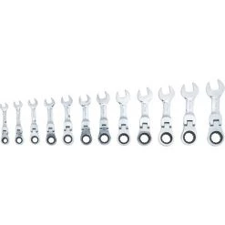 BGS Technic Jeu De Clés Mixtes à Cliquet | Extra Court | 8 - 19 mm | 12 pièces 9 BGS Technic Jeu De Clés Mixtes à Cliquet | Extra Court | 8 - 19 mm | 12 pièces -Clés et douilles Soldes 38711930 3