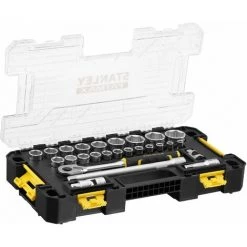 STANLEY Coffret De Douilles Stakbox L 1/2" FatMax - Jeu De 26 Pièces