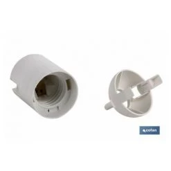 OTROS Portalampada Per Lavoro E-27 4a250v Resina Termoindurente Bianca