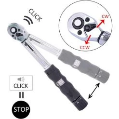 BETTERLIFE Clé Dynamométrique,1/4"DR 2-24Nm Clé Dynamométrique Pour Vélo Set Outils De Réparation De Vélo Kit Clé à Cliquet Clé Dynamométrique Mécanique Clés Manuelles -Clés et douilles Soldes 40135706 3