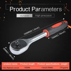 BETTERLIFE Clé Dynamométrique, Clé à Cliquet à Couple élevé Pour Embase, Clé à Dégagement Quck à Levier En Acier Au Chrome-vanadium 24 Dents, Chromée (longueur: 1/4 De Pouce, Longueur De 155mm) 9 BETTERLIFE Clé Dynamométrique, Clé à Cliquet à Couple élevé Pour Embase, Clé à Dégagement Quck à Levier En Acier Au Chrome-vanadium 24 Dents, Chromée (longueur: 1/4 De Pouce, Longueur De 155mm) -Clés et douilles Soldes 40135722 3