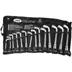JBM LOT JEU DE 14 CLES A PIPE DEBOUCHEES 6 PANS 6 PANS DE 8 A 21 MM