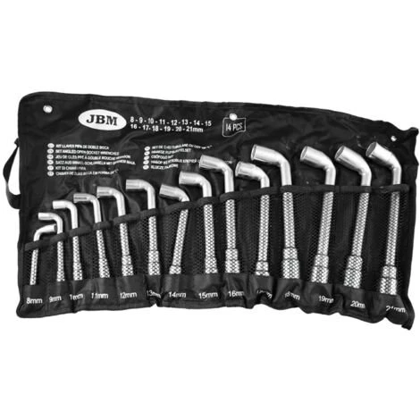 JBM LOT JEU DE 14 CLES A PIPE DEBOUCHEES 6 PANS 6 PANS DE 8 A 21 MM 3 JBM LOT JEU DE 14 CLES A PIPE DEBOUCHEES 6 PANS 6 PANS DE 8 A 21 MM