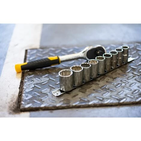 STANLEY - Cliquet 72 Dents 3/8" + 10 Douilles - STMT82670-0 - Jeu De 11 Pièces 4 STANLEY - Cliquet 72 Dents 3/8" + 10 Douilles - STMT82670-0 - Jeu De 11 Pièces – Image 2