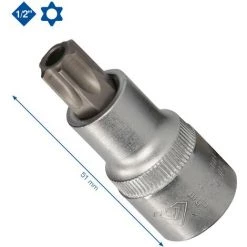 Brilliant Tools Douille Torx 1/2" Percée, TB55 10 Brilliant Tools Douille Torx 1/2" Percée, TB55 -Clés et douilles Soldes 41355327 4