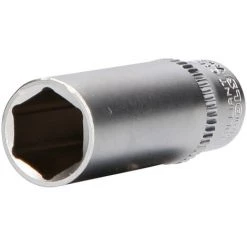 Brilliant Tools Douille 6 pans 1/4", Version Longue, 12 Mm