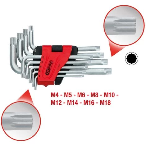 KSTOOLS® KS TOOLS XZN Jeu De Clés Mâles, 9 Pcs, Court 4 KSTOOLS® KS TOOLS XZN Jeu De Clés Mâles, 9 Pcs, Court – Image 3