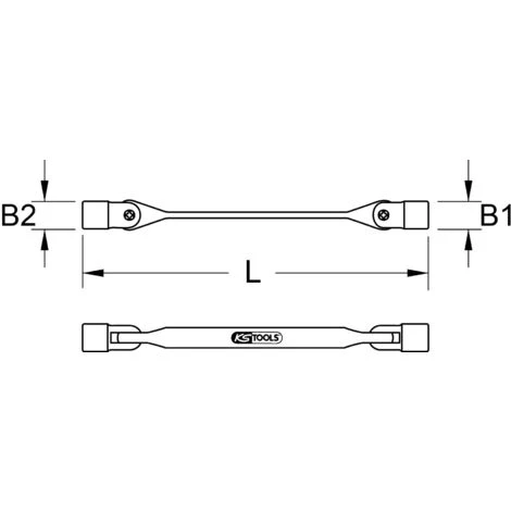 KSTOOLS KS TOOLS Clés à Douilles Articulées Torx E, E14xE16 5 KSTOOLS KS TOOLS Clés à Douilles Articulées Torx E, E14xE16 – Image 3