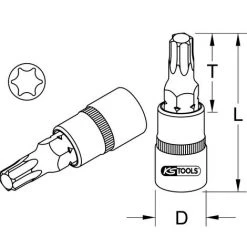 KSTOOLS® KS TOOLS 3/8" Douilles Tournevis Torx CHROMEplus, T15 5 KSTOOLS® KS TOOLS 3/8" Douilles Tournevis Torx CHROMEplus, T15 -Clés et douilles Soldes 41891654 2