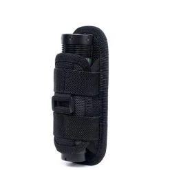 GUAZHUNIFR Etui Pour Lampe De Poche ,Coffret Cliquet Et Douilles,Tactique 360 degrés Rotatif Lampe De Poche étui,Guazhuni (Noir)