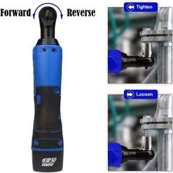 DAY PLUS Clé à Cliquet Sans Fil 3/8 Pouces, Clé électrique 12V 40Nm Avec 2 Piles 1500mAh, Chargeur Rapi1 Heure, 7 Prises, Clé à Angle Droit à Cliquet Sans Fil 9 DAY PLUS Clé à Cliquet Sans Fil 3/8 Pouces, Clé électrique 12V 40Nm Avec 2 Piles 1500mAh, Chargeur Rapi1 Heure, 7 Prises, Clé à Angle Droit à Cliquet Sans Fil -Clés et douilles Soldes 43459415 3