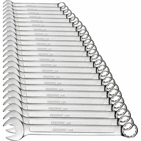 GEDOREred 24 Pièces Métriques Clé Plate-combiné 3 GEDOREred 24 Pièces Métriques Clé Plate-combiné