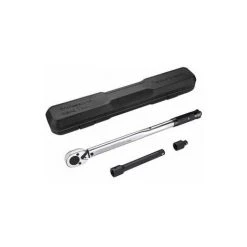 TACKLIFE Clé Dynamométrique Professionnelle 1/2" (42-210 NM), Barre D'extension De Calibration 24T, Réducteur De 3/8", Boîte De Certification Pour Réparateurs HTW2B