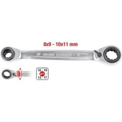 KSTOOLS® KS TOOLS Clé Polygonale à Cliquet 4 En 1 GEARplus, 8x9x10x11mm -Clés et douilles Soldes 45738633 3