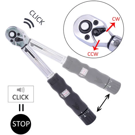 SUPERSELLER Jeu De Clés 2-14Nm, Petite Clé Dynamométrique à Fenêtre 1/4 Clé à Douille Dynamométrique Pour Vélo à Cliquet 7 SUPERSELLER Jeu De Clés 2-14Nm, Petite Clé Dynamométrique à Fenêtre 1/4 Clé à Douille Dynamométrique Pour Vélo à Cliquet – Image 5